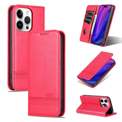 AZNS Magnetic Calf Texture Flip Leather Phone Case, For iPhone 16 Pro, For iPhone 16 Plus, For iPhone 16, For iPhone 15 Pro Max