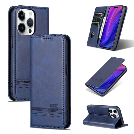 AZNS Magnetic Calf Texture Flip Leather Phone Case, For iPhone 16 Pro, For iPhone 16 Plus, For iPhone 16, For iPhone 15 Pro Max