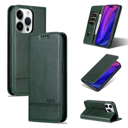 AZNS Magnetic Calf Texture Flip Leather Phone Case, For iPhone 17 Pro, For iPhone 17, For iPhone Air, For iPhone 16 Pro Max