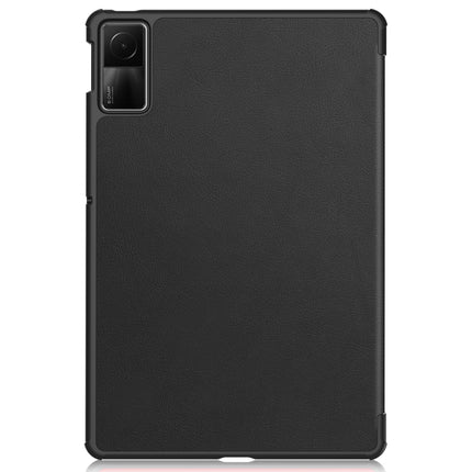 Custer Pure Color 3-Fold Holder Leather Tablet Case, For Xiaomi Redmi Pad SE
