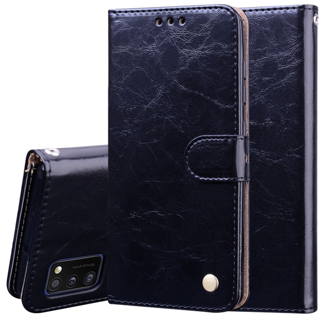 Business Style Oil Wax Texture Horizontal Flip Leather Case with Holder & Card Slots & Wallet, For Samsung Galaxy A41, For Xiaomi Redmi Note 9