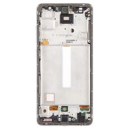 OLED LCD Screen Digitizer Full Assembly with Frame, Not Supporting Fingerprint Identification, For Samsung Galaxy A52S SM-A528B