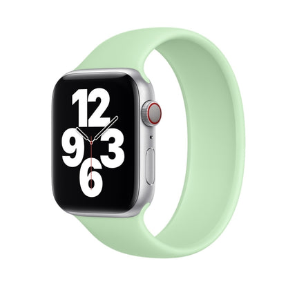For Apple Watch Series 5 & 4 44mm / 3 & 2 & 1 42mm Solid Color Elastic Silicone Replacement Wrist Strap Watchband, Size:S 130mm, S 130mm, Size:M 143mm, M 143mm