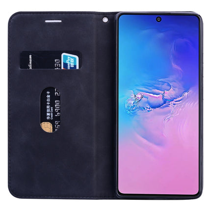 Frosted Business Magnetic Horizontal Flip PU Leather Case with Holder & Card Slot & Lanyard, For Samsung Galaxy S10 Lite / A91, For Samsung Galaxy S10, For Samsung Galaxy S20, For Samsung Galaxy S20 Plus