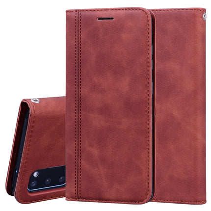 Frosted Business Magnetic Horizontal Flip PU Leather Case with Holder & Card Slot & Lanyard, For Samsung Galaxy S10 Lite / A91, For Samsung Galaxy S10, For Samsung Galaxy S20, For Samsung Galaxy S20 Plus