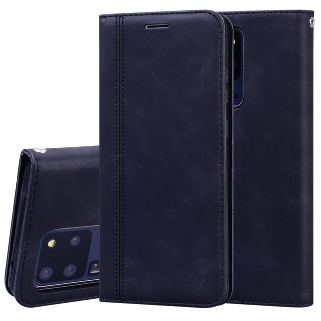 Frosted Business Magnetic Horizontal Flip PU Leather Case with Holder & Card Slot & Lanyard, For Samsung Galaxy S20 Ultra, For Samsung Galaxy M21, For Samsung Galaxy M31, For Samsung Galaxy J2 Core