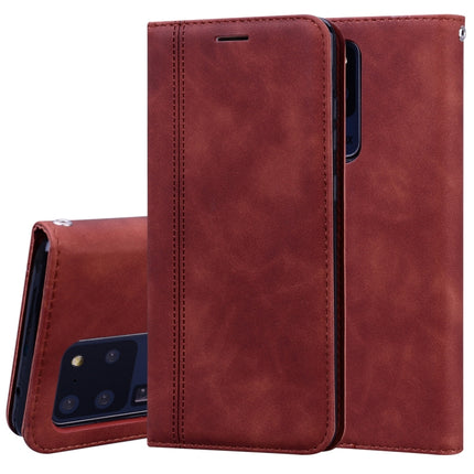 Frosted Business Magnetic Horizontal Flip PU Leather Case with Holder & Card Slot & Lanyard, For Samsung Galaxy S20 Ultra, For Samsung Galaxy M21, For Samsung Galaxy M31, For Samsung Galaxy J2 Core