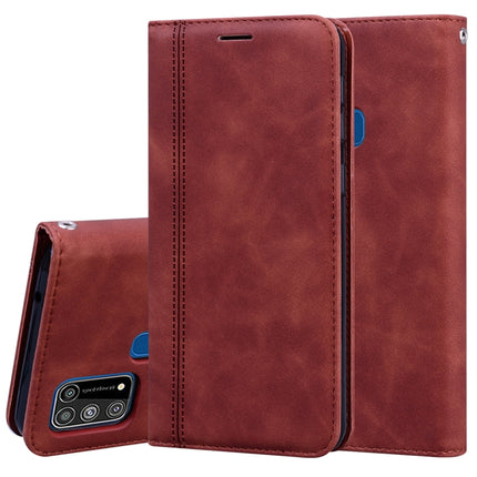 Frosted Business Magnetic Horizontal Flip PU Leather Case with Holder & Card Slot & Lanyard, For Samsung Galaxy S20 Ultra, For Samsung Galaxy M21, For Samsung Galaxy M31, For Samsung Galaxy J2 Core