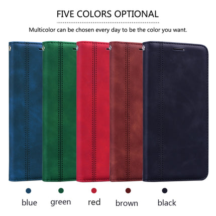 Frosted Business Magnetic Horizontal Flip PU Leather Case with Holder & Card Slot & Lanyard, For Samsung Galaxy J3 (2016), For Samsung Galaxy J3 / J330  (EU), For Samsung Galaxy J5 (2016) / J510, For Samsung Galaxy J5 / J530 (EU)