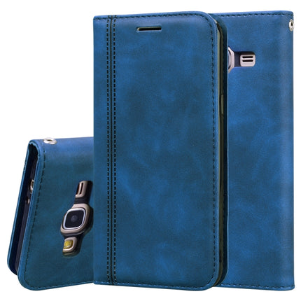 Frosted Business Magnetic Horizontal Flip PU Leather Case with Holder & Card Slot & Lanyard, For Samsung Galaxy J3 (2016), For Samsung Galaxy J3 / J330  (EU), For Samsung Galaxy J5 (2016) / J510, For Samsung Galaxy J5 / J530 (EU)