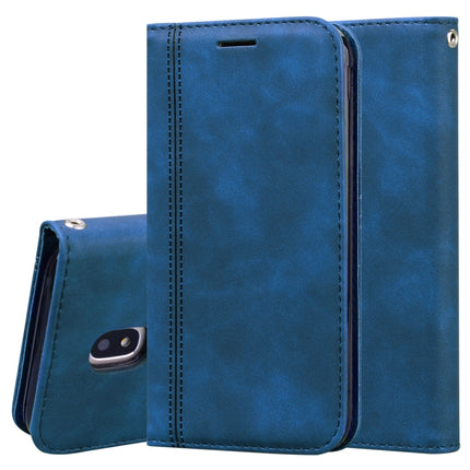 Frosted Business Magnetic Horizontal Flip PU Leather Case with Holder & Card Slot & Lanyard, For Samsung Galaxy J3 (2016), For Samsung Galaxy J3 / J330  (EU), For Samsung Galaxy J5 (2016) / J510, For Samsung Galaxy J5 / J530 (EU)