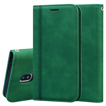 Frosted Business Magnetic Horizontal Flip PU Leather Case with Holder & Card Slot & Lanyard, For Samsung Galaxy J3 (2016), For Samsung Galaxy J3 / J330  (EU), For Samsung Galaxy J5 (2016) / J510, For Samsung Galaxy J5 / J530 (EU)
