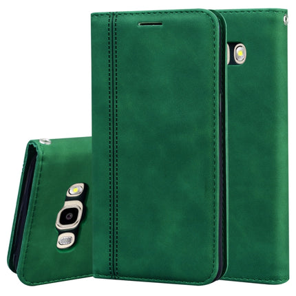 Frosted Business Magnetic Horizontal Flip PU Leather Case with Holder & Card Slot & Lanyard, For Samsung Galaxy J3 (2016), For Samsung Galaxy J3 / J330  (EU), For Samsung Galaxy J5 (2016) / J510, For Samsung Galaxy J5 / J530 (EU)