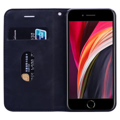 Funda de piel sintética con tapa horizontal magnética para negocios, con soporte, ranura para tarjetas y cordón, para iPhone SE 2022/SE 2020, 8 y 7, para iPhone 8 Plus y 7 Plus, para iPhone 11 Pro, para iPhone 11, para iPhone 11 Pro Max, para iPhone XS/X