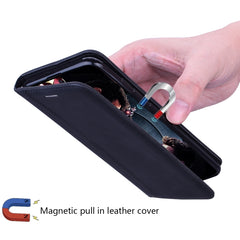 Frosted Business Magnetic Horizontal Flip PU Leather Case with Holder & Card Slot & Lanyard, For iPhone SE 2022 / SE 2020 & 8 & 7, For iPhone 8 Plus & 7 Plus, For iPhone 11 Pro, For iPhone 11