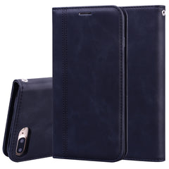 Frosted Business Magnetic Horizontal Flip PU Leather Case with Holder & Card Slot & Lanyard, For iPhone SE 2022 / SE 2020 & 8 & 7, For iPhone 8 Plus & 7 Plus, For iPhone 11 Pro, For iPhone 11