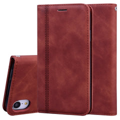 Frosted Business Magnetic Horizontal Flip PU Leather Case with Holder & Card Slot & Lanyard, For iPhone XR, For iPhone XS Max