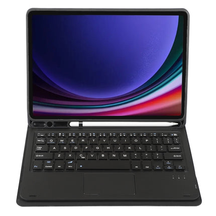 A710B-A Candy Color TPU Touch Bluetooth Keyboard Leather Tablet Case with Pen Holder