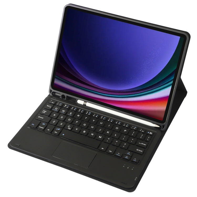 A710B-A Candy Color TPU Touch Bluetooth Keyboard Leather Tablet Case with Pen Holder