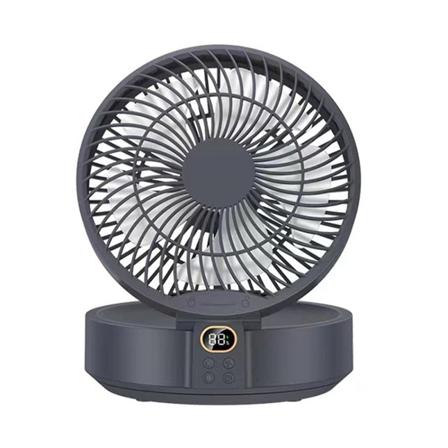 WSK302 4000mAh Swivel Head Wall Mounted Fan with Night Light