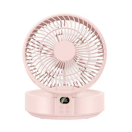 WSK302 4000mAh Swivel Head Wall Mounted Fan with Night Light
