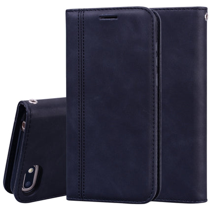 Frosted Business Magnetic Horizontal Flip PU Leather Case with Holder & Card Slot & Lanyard, For Huawei P40 Lite, For Huawei P Smart 2019, For Huawei P Smart / Enjoy 7S, For Huawei Y5 (2018)