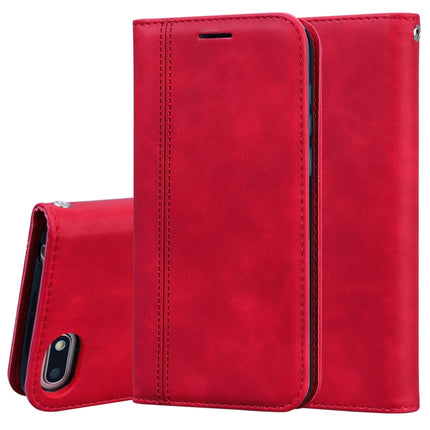 Frosted Business Magnetic Horizontal Flip PU Leather Case with Holder & Card Slot & Lanyard, For Huawei P40 Lite, For Huawei P Smart 2019, For Huawei P Smart / Enjoy 7S, For Huawei Y5 (2018)