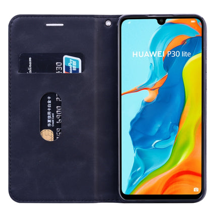 Frosted Business Magnetic Horizontal Flip PU Leather Case with Holder & Card Slot & Lanyard, For Huawei P30 Lite, For Huawei P40 Lite E / Y7P, For Huawei P Smart Z, For Huawei Y7 Prime (2019)