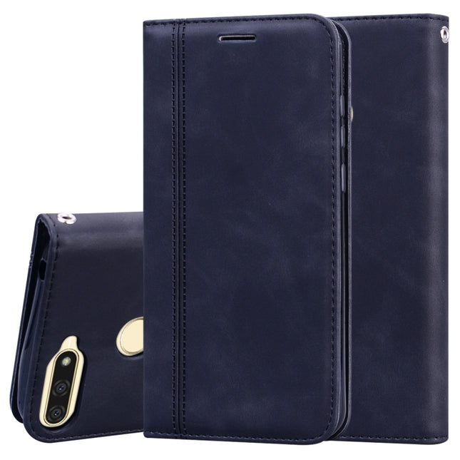 Frosted Business Magnetic Horizontal Flip PU Leather Case with Holder & Card Slot & Lanyard, For Huawei Honor 7A, For Huawei Honor 8A / Y6 (2019), For Huawei Honor 8X, For Huawei Honor 9A
