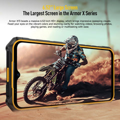 Ulefone Armor X13, IP68/IP69K robustes Telefon, 6,52 Zoll Android 13 MediaTek Helio G36 Octa Core, Netzwerk: 4G, NFC, OTG, 6 GB + 64 GB