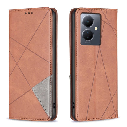 Rhombus Texture Magnetic Leather Phone Case, For vivo Y21 5G 2026 / Y05 4G, For vivo Y31 5G 2025, For vivo Y400 5G Global, For vivo Y78 5G