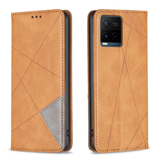 Rhombus Texture Magnetic Leather Phone Case, For vivo Y21 5G 2026 / Y05 4G, For vivo Y31 5G 2025, For vivo Y400 5G Global, For vivo Y78 5G