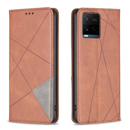 Rhombus Texture Magnetic Leather Phone Case, For vivo Y21 5G 2026 / Y05 4G, For vivo Y31 5G 2025, For vivo Y400 5G Global, For vivo Y78 5G