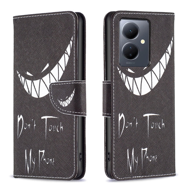 Colored Drawing Pattern Leather Phone Case, For vivo Y78 5G, For vivo Y27 4G