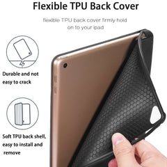 DG.MING See Series - Funda de piel con tapa horizontal con soporte y portalápices para iPad de 9,7 pulgadas, iPad 10,2 2021/2020/2019, iPad Pro de 10,5 pulgadas, iPad Mini 5/4, iPad Pro de 11 pulgadas (2018)