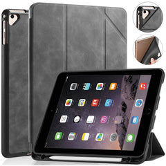 DG.MING See Series - Funda de piel con tapa horizontal con soporte y portalápices para iPad de 9,7 pulgadas, iPad 10,2 2021/2020/2019, iPad Pro de 10,5 pulgadas, iPad Mini 5/4, iPad Pro de 11 pulgadas (2018)