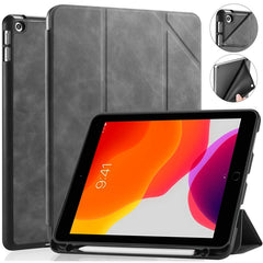 DG.MING See Series - Funda de piel con tapa horizontal con soporte y portalápices para iPad de 9,7 pulgadas, iPad 10,2 2021/2020/2019, iPad Pro de 10,5 pulgadas, iPad Mini 5/4, iPad Pro de 11 pulgadas (2018)