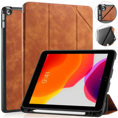 DG.MING See Series - Funda de piel con tapa horizontal con soporte y portalápices para iPad de 9,7 pulgadas, iPad 10,2 2021/2020/2019, iPad Pro de 10,5 pulgadas, iPad Mini 5/4, iPad Pro de 11 pulgadas (2018)