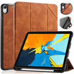 DG.MING See Series - Funda de piel con tapa horizontal con soporte y portalápices para iPad de 9,7 pulgadas, iPad 10,2 2021/2020/2019, iPad Pro de 10,5 pulgadas, iPad Mini 5/4, iPad Pro de 11 pulgadas (2018)