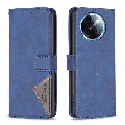 Magnetic Buckle Rhombus Texture Leather Phone Case, For vivo Y29S 5G Global / Y04 5G Global, For vivo Y29 4G, For vivo Y28 4G, For vivo Y200i 5G / Y38 5G