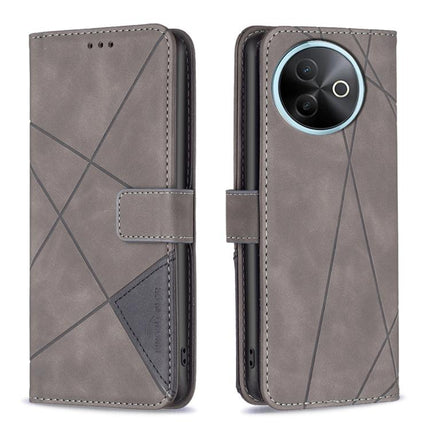 Magnetic Buckle Rhombus Texture Leather Phone Case, For vivo Y21 5G 2026 / Y05 4G, For vivo Y31 5G 2025, For vivo Y400 5G Global, For vivo Y39 5G