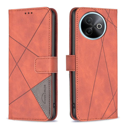 Magnetic Buckle Rhombus Texture Leather Phone Case, For vivo Y21 5G 2026 / Y05 4G, For vivo Y31 5G 2025, For vivo Y400 5G Global, For vivo Y39 5G