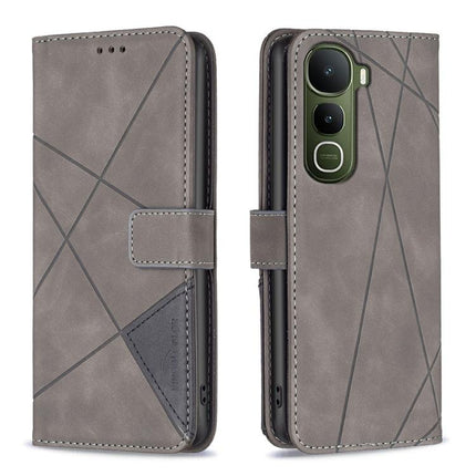 Magnetic Buckle Rhombus Texture Leather Phone Case, For vivo Y21 5G 2026 / Y05 4G, For vivo Y31 5G 2025, For vivo Y400 5G Global, For vivo Y39 5G