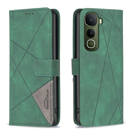 Magnetic Buckle Rhombus Texture Leather Phone Case, For vivo Y21 5G 2026 / Y05 4G, For vivo Y31 5G 2025, For vivo Y400 5G Global, For vivo Y39 5G