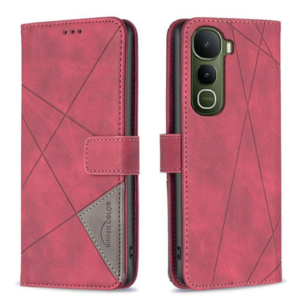 Magnetic Buckle Rhombus Texture Leather Phone Case, For vivo Y21 5G 2026 / Y05 4G, For vivo Y31 5G 2025, For vivo Y400 5G Global, For vivo Y39 5G