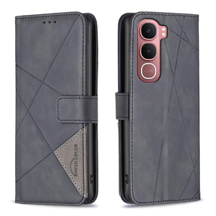 Magnetic Buckle Rhombus Texture Leather Phone Case, For vivo Y21 5G 2026 / Y05 4G, For vivo Y31 5G 2025, For vivo Y400 5G Global, For vivo Y39 5G