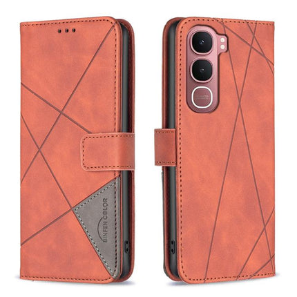 Magnetic Buckle Rhombus Texture Leather Phone Case, For vivo Y21 5G 2026 / Y05 4G, For vivo Y31 5G 2025, For vivo Y400 5G Global, For vivo Y39 5G
