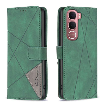 Magnetic Buckle Rhombus Texture Leather Phone Case, For vivo Y21 5G 2026 / Y05 4G, For vivo Y31 5G 2025, For vivo Y400 5G Global, For vivo Y39 5G