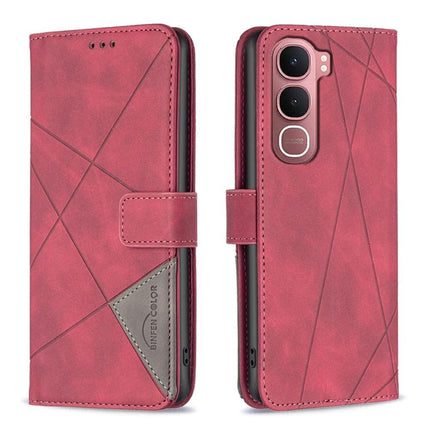 Magnetic Buckle Rhombus Texture Leather Phone Case, For vivo Y21 5G 2026 / Y05 4G, For vivo Y31 5G 2025, For vivo Y400 5G Global, For vivo Y39 5G