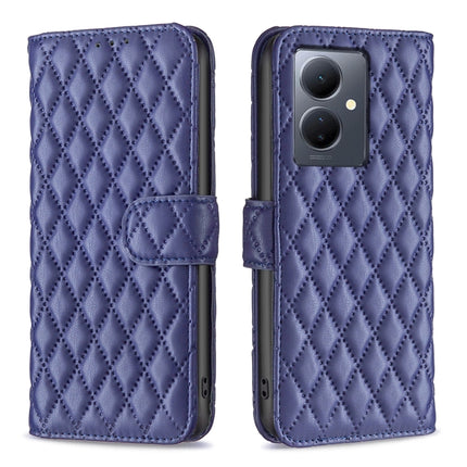 Diamond Lattice Wallet Flip Leather Phone Case, For vivo Y78 5G, For vivo Y27 4G